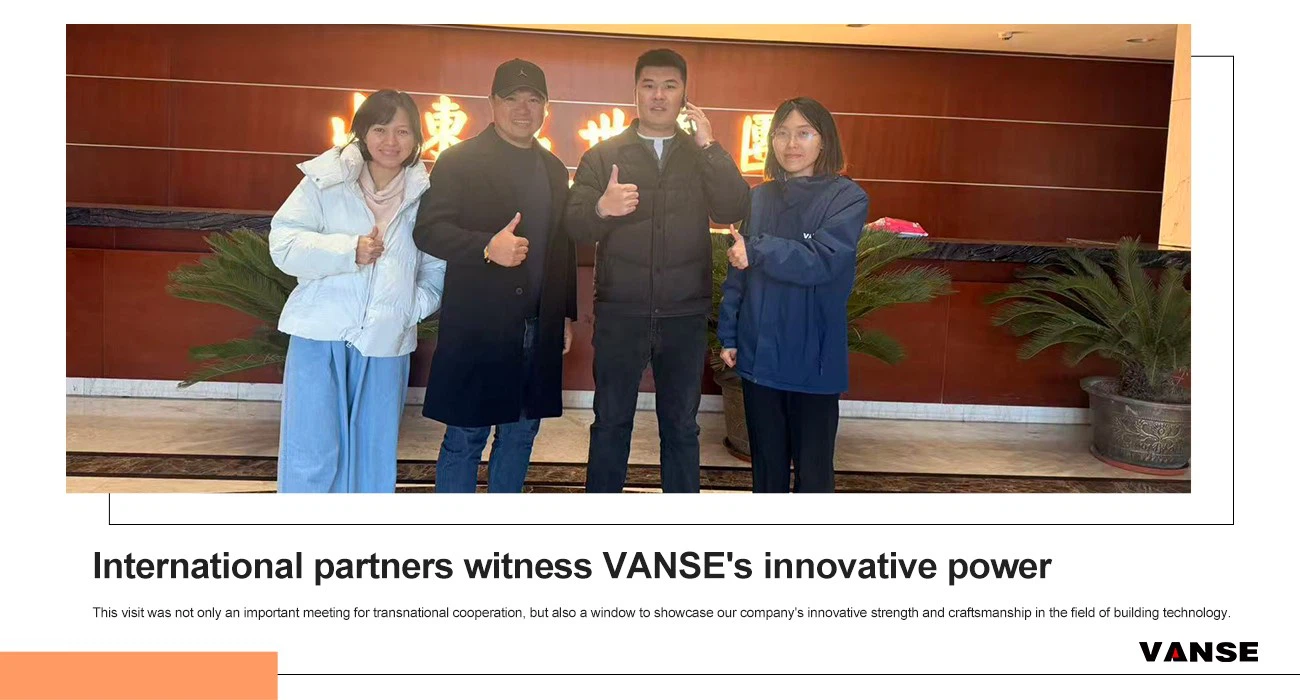 Shandong Vanse Machinery Warmly Welcomes The Visit Of Customers From Malaysia 1 Laser Guided Concrete Leveling