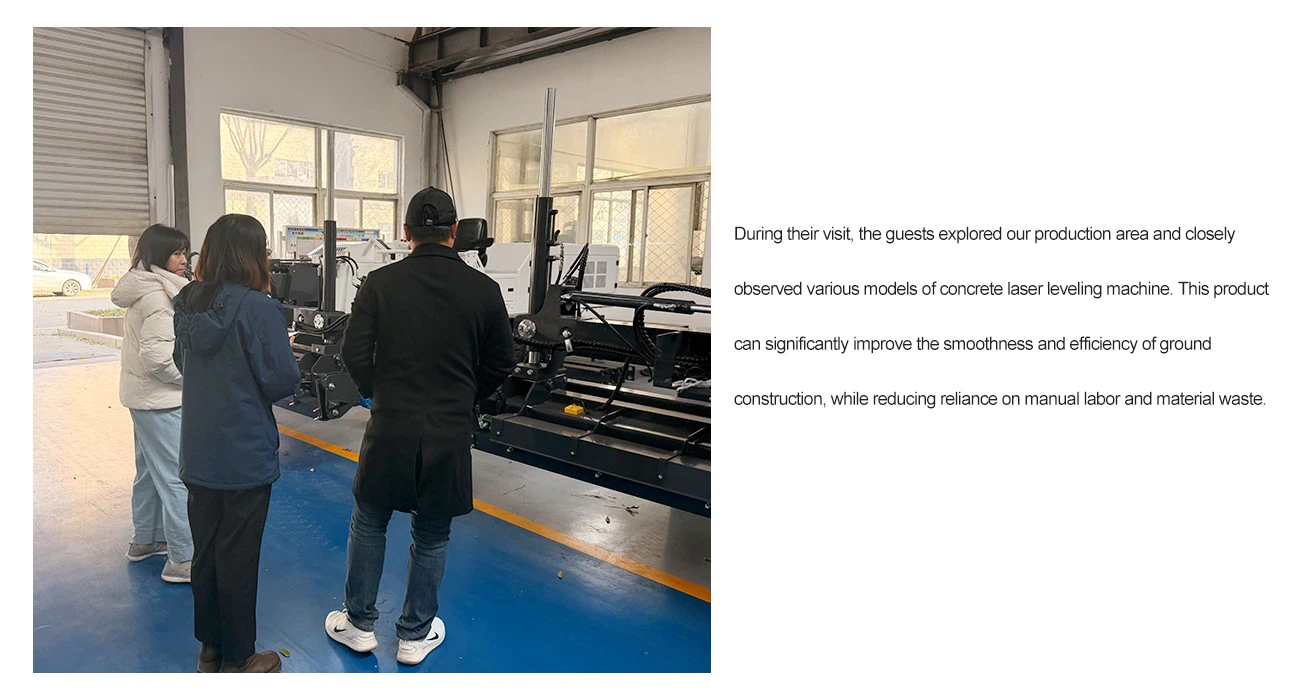 Shandong Vanse Machinery Warmly Welcomes The Visit Of Customers From Malaysia 2 Automatic Laser Screed Machine