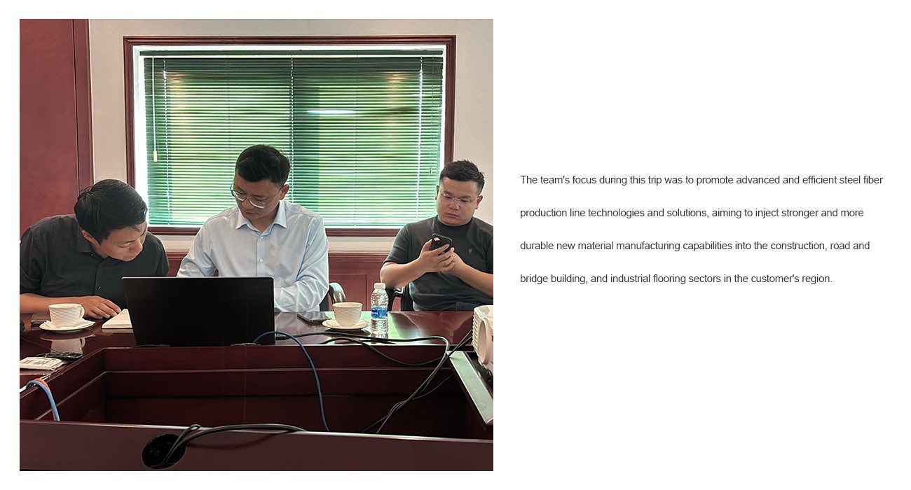 Shandong Vanse Machinery Holds In-Depth Discussions With Potential Clients On Steel Fiber Production Line Cooperation 2 STEEL FIBER