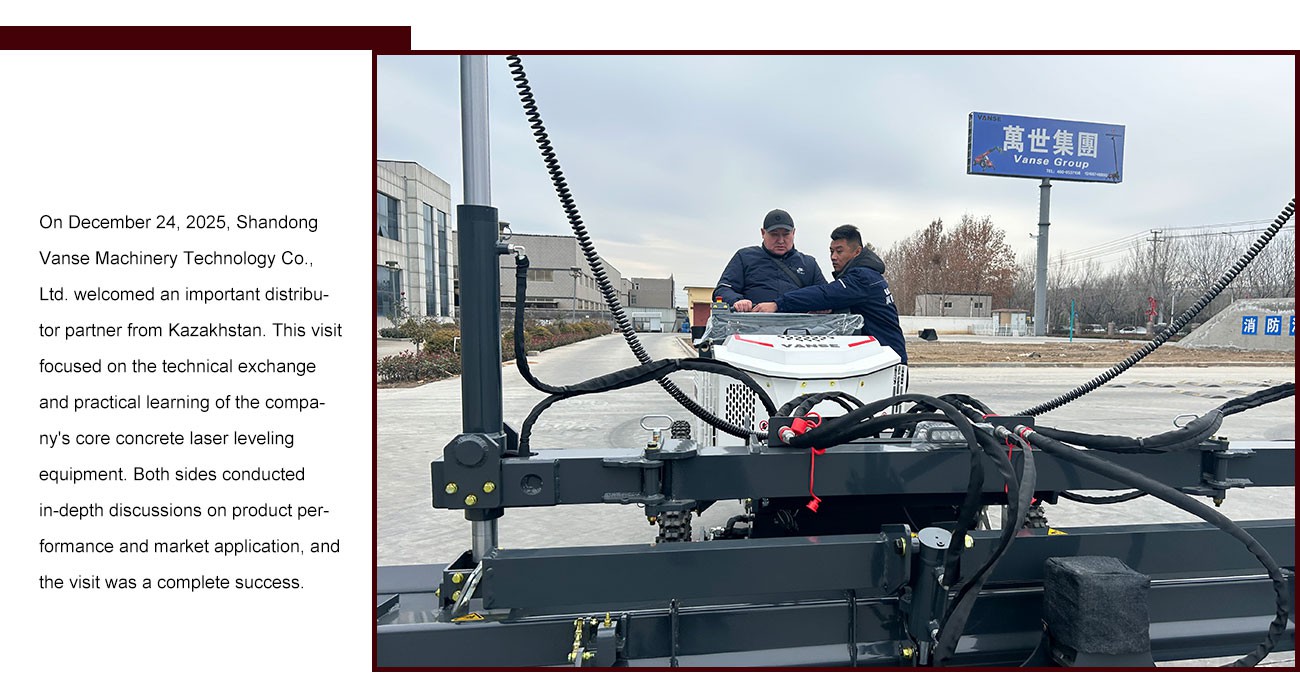 The Partner From Kazakhstan Visited 2 Laser Guided Concrete Screed