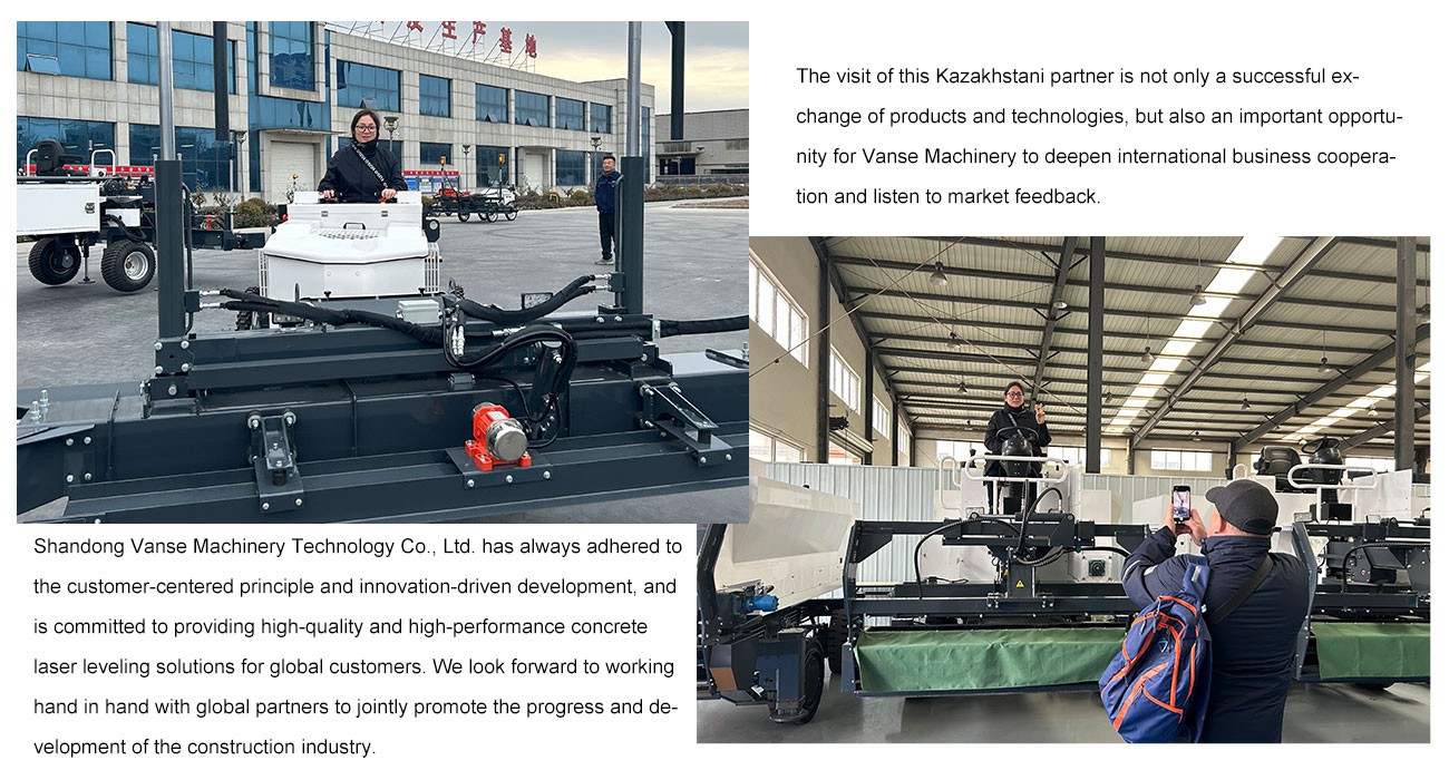 The Partner From Kazakhstan Visited 5 High Efficiency Concrete Laser Screed