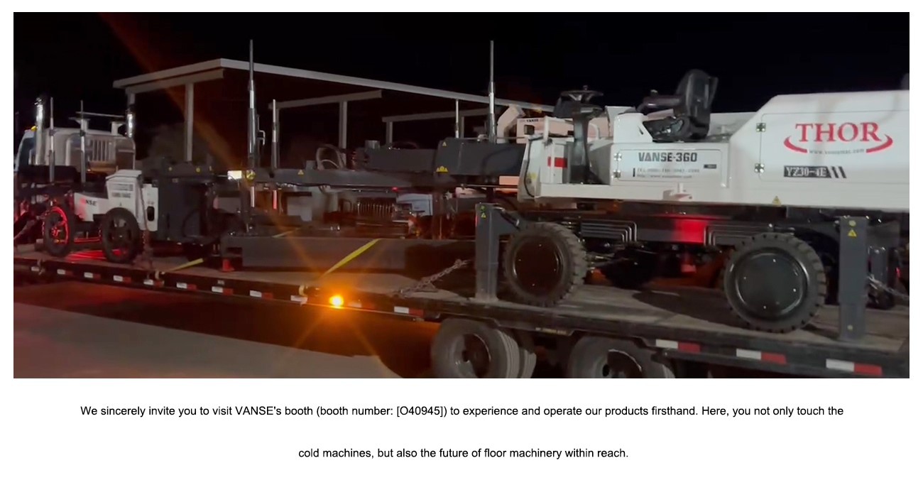 2026 World Of Concrete in Las Vegas, USA 5 Automatic Laser Screed Machine