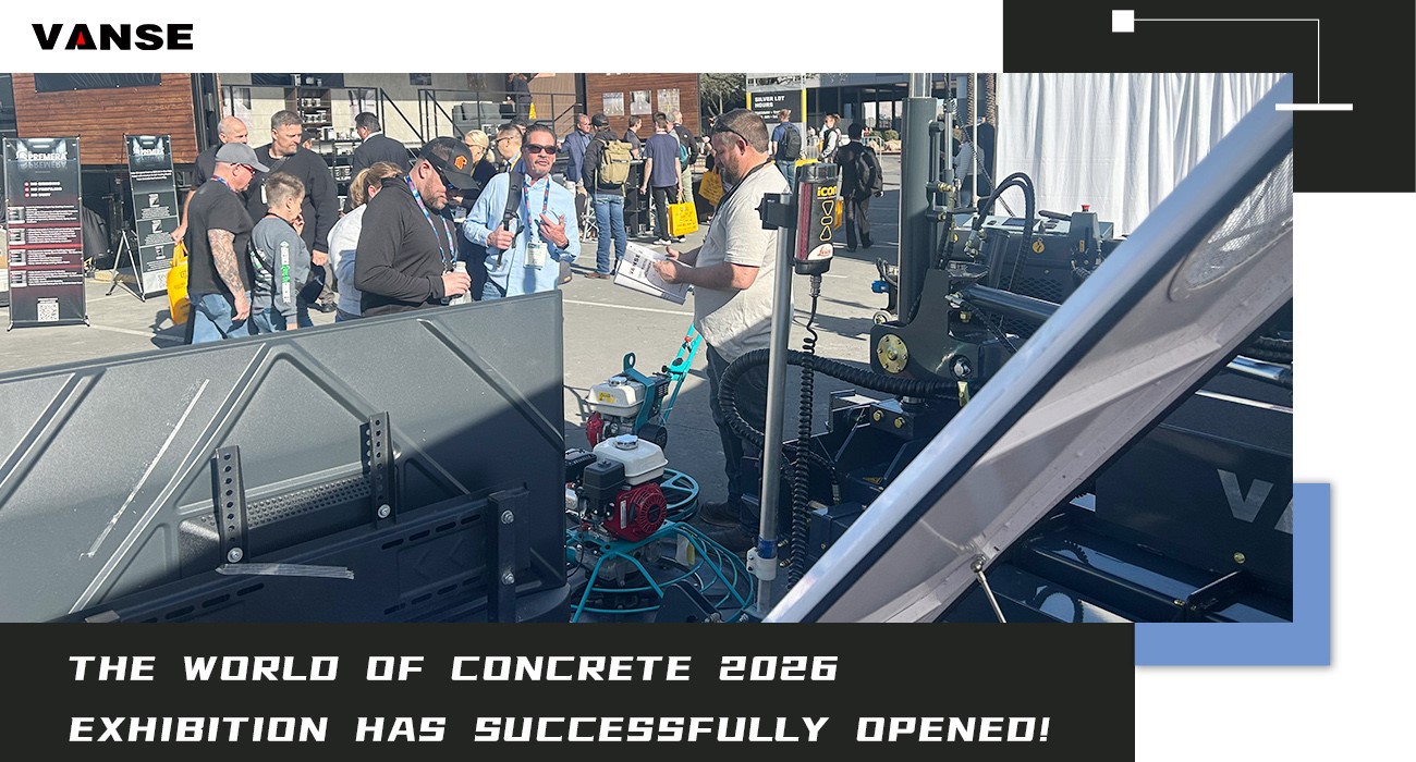 Vanse Machinery Shines At WOC 2026 in The US 1 Vanse Machinery Shines at World of Concrete 2026 in the US