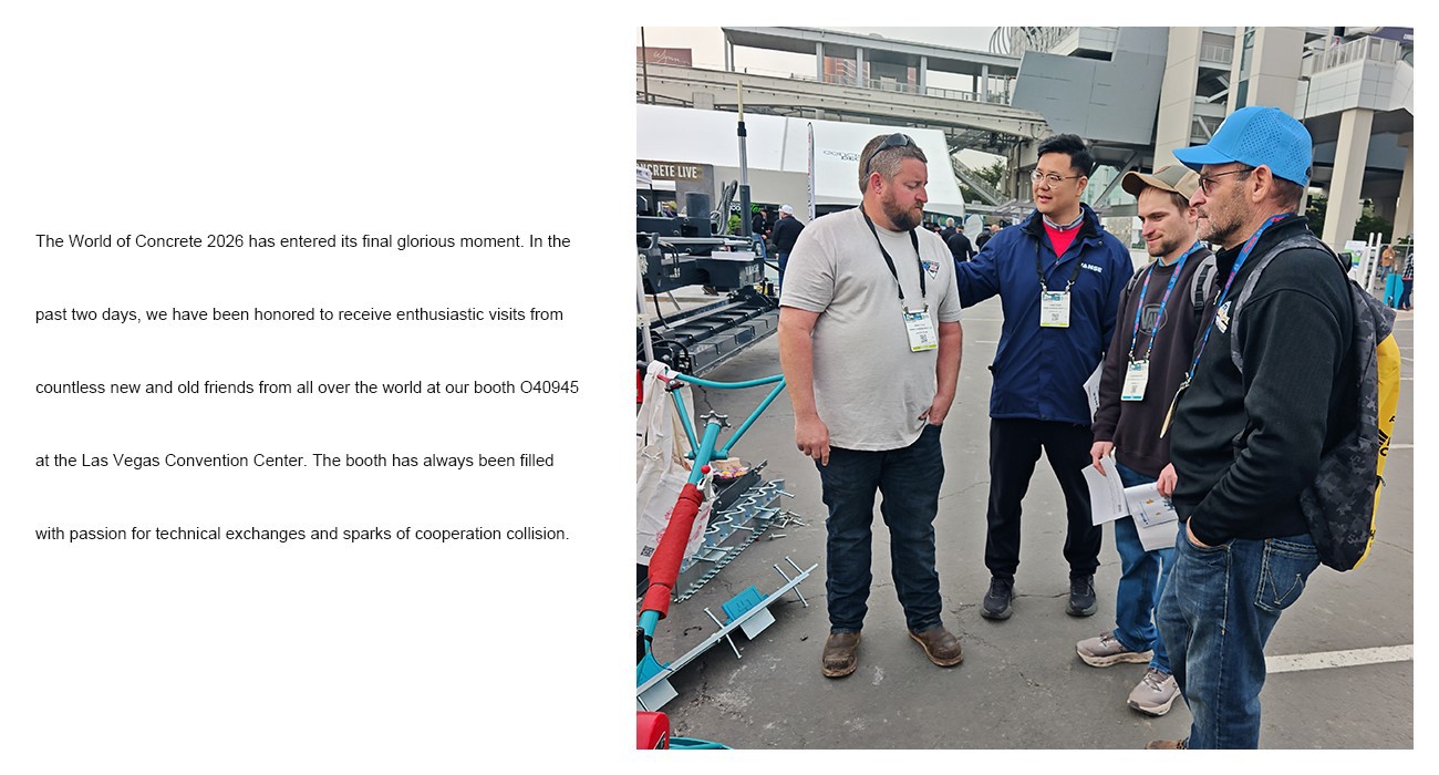 Vanse Machinery Shines At WOC Show in The US 3 Concrete Leveling Machine