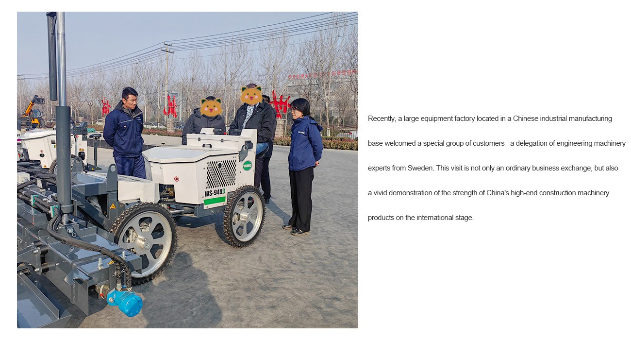 Swedish Businessmen Visit Shandong Vanse Machinery 2 Concrete Laser Screed