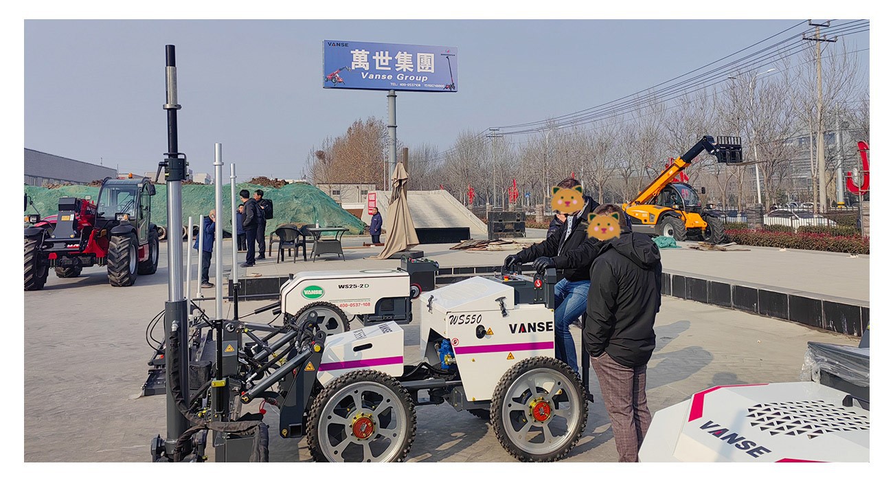 Swedish Businessmen Visit Shandong Vanse Machinery 4 Laser Guided Concrete Screed
