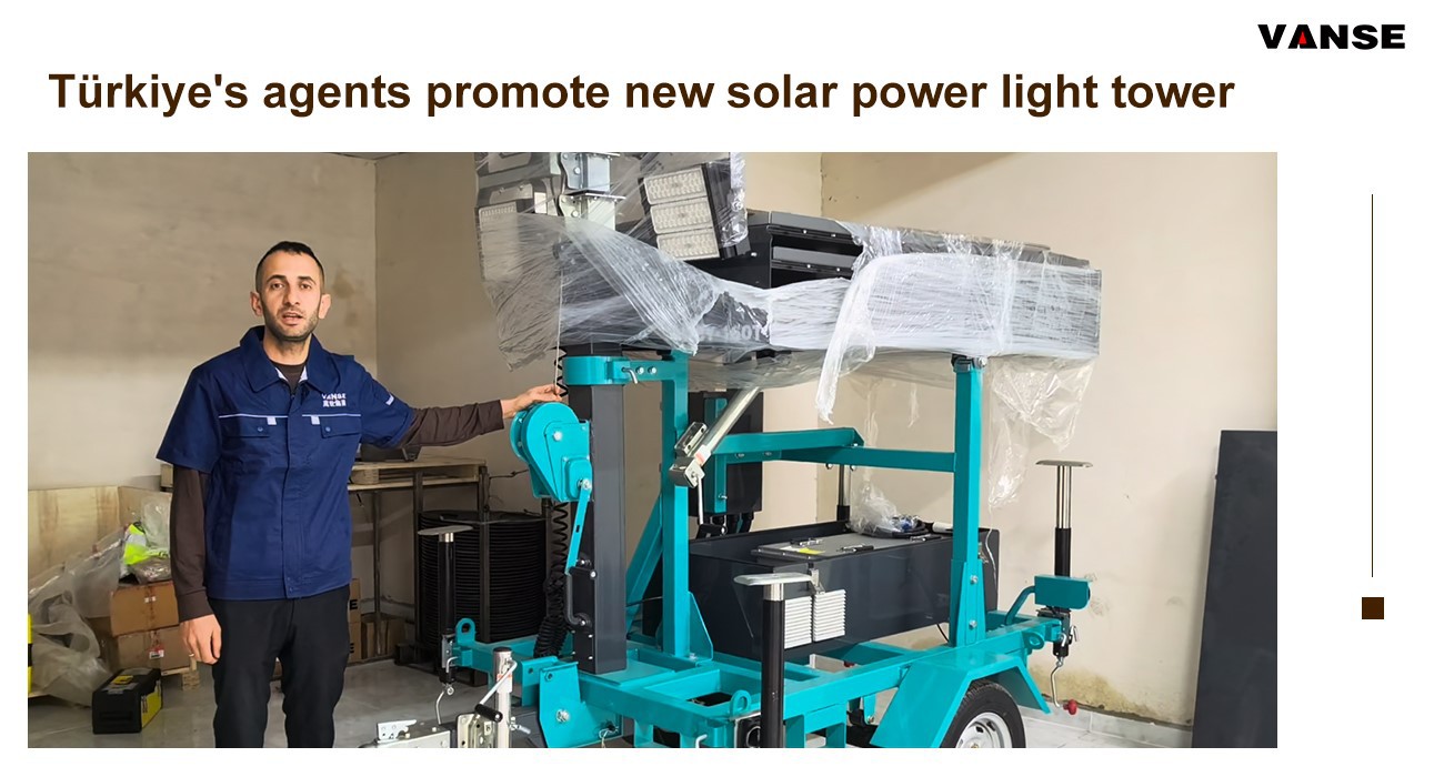 Türkiye's agents promote new solar power light tower