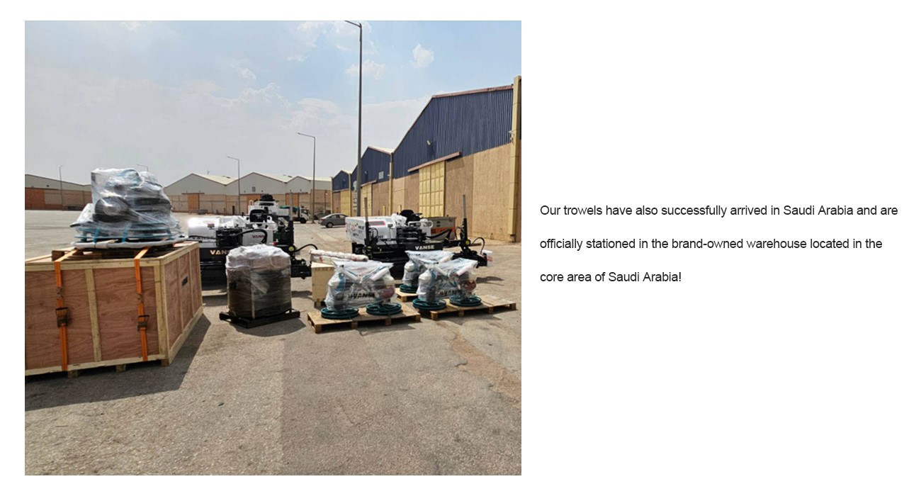 New Batch Of Equipment Arrives At Saudi Warehouse 5 YZ30-4E concrete laser leveling