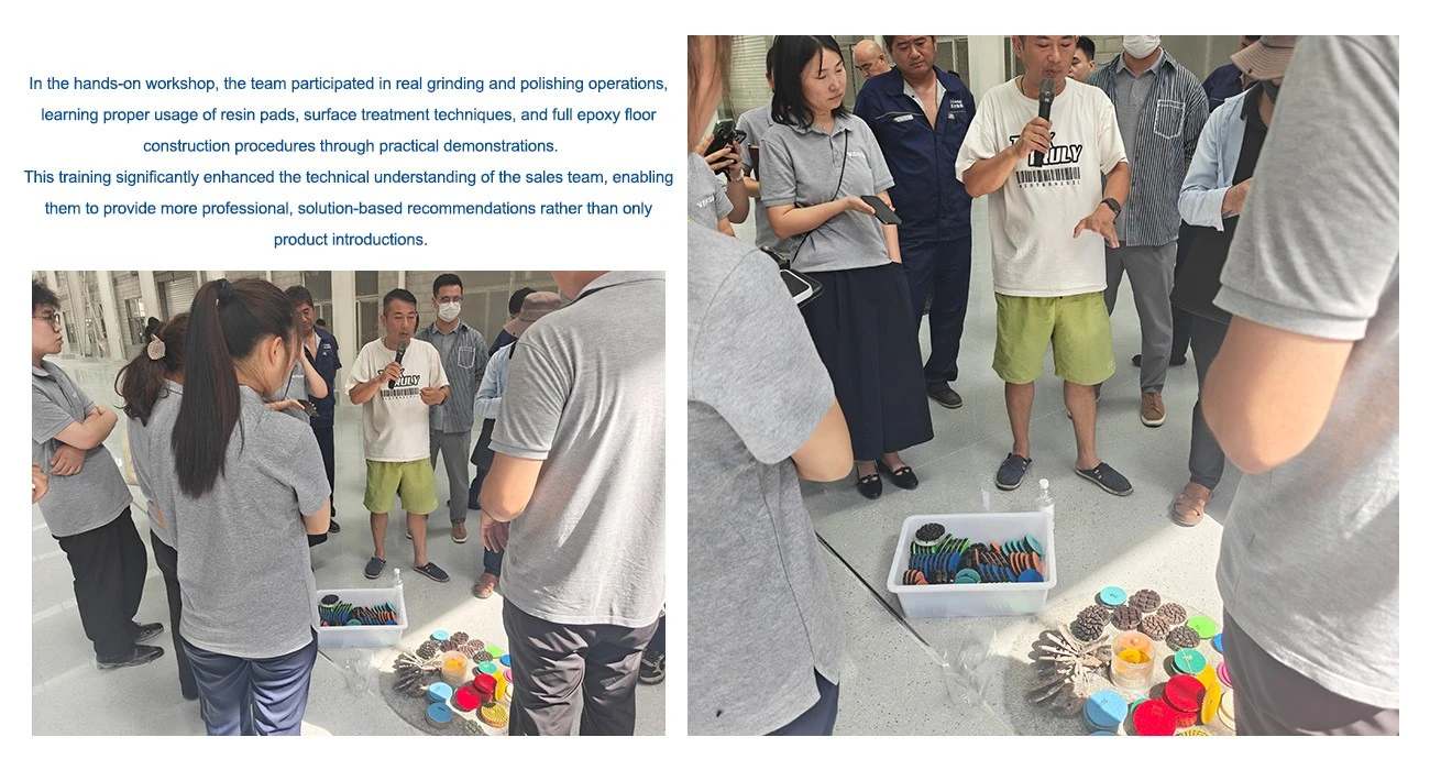 VANSE Sales Managers Conduct Factory Workshop Training On Resin Grinding Pads 3 20260626162108428f2