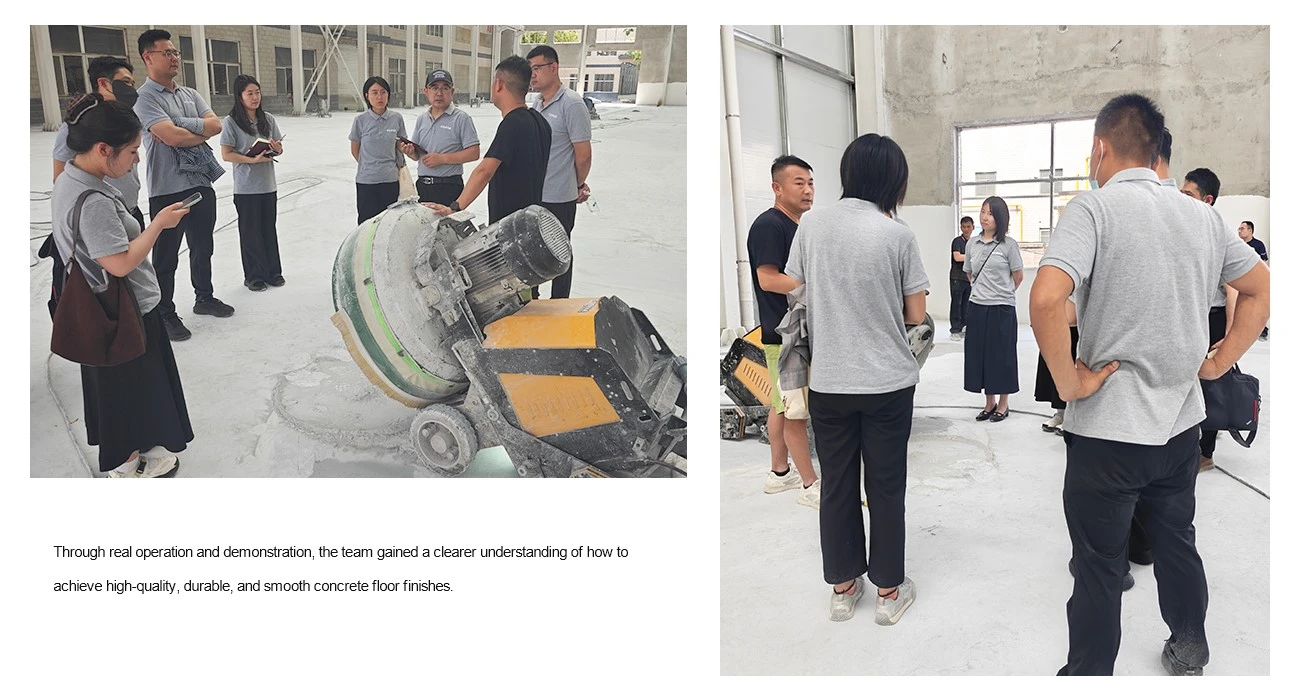 VANSE Sales Team Conducts On-Site Training On Resin Grinding Pads And Epoxy Floor Construction Techniques 3 p2026061517243595abf
