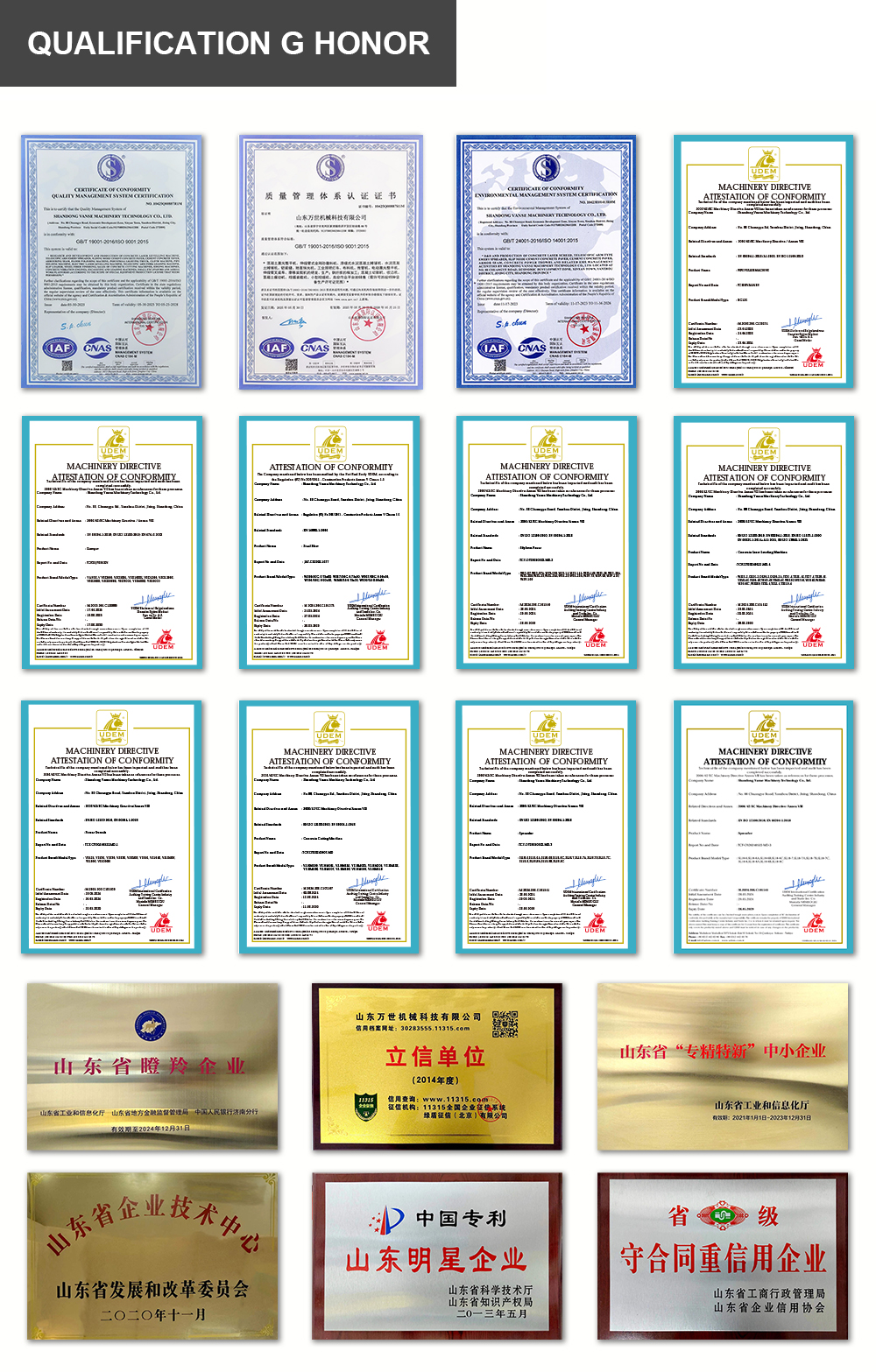 Qualification Honor