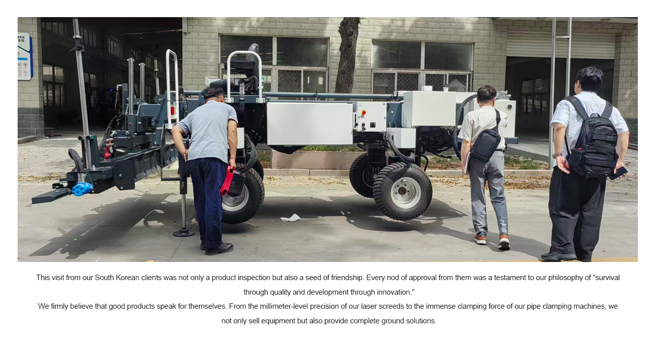 South Korean Customers Visit VANSE for In-Depth Inspection of Concrete Laser Leveling Machines 3 内页3