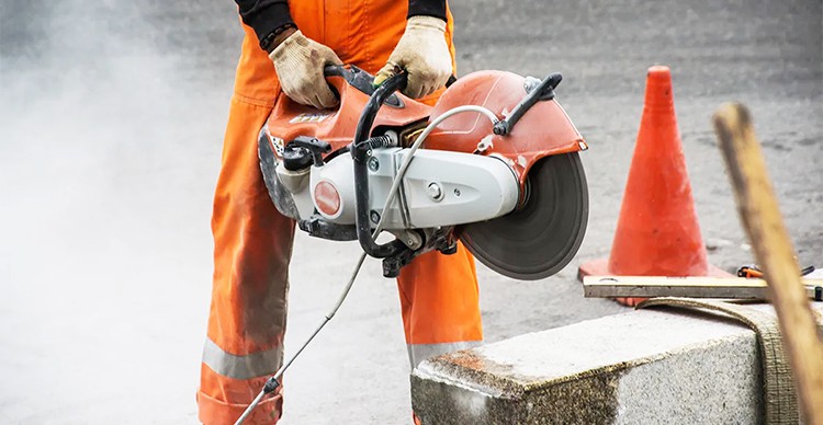 Characteristics of concrete cutting 2 750