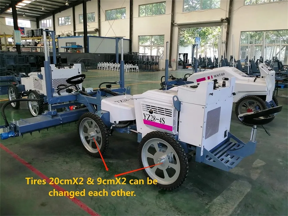 Laser leveling machine - four construction advantages 4 YZ28-4S03