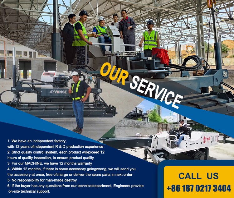 VANSE leveling machine speaks with quality and service! 2 info-750-637
