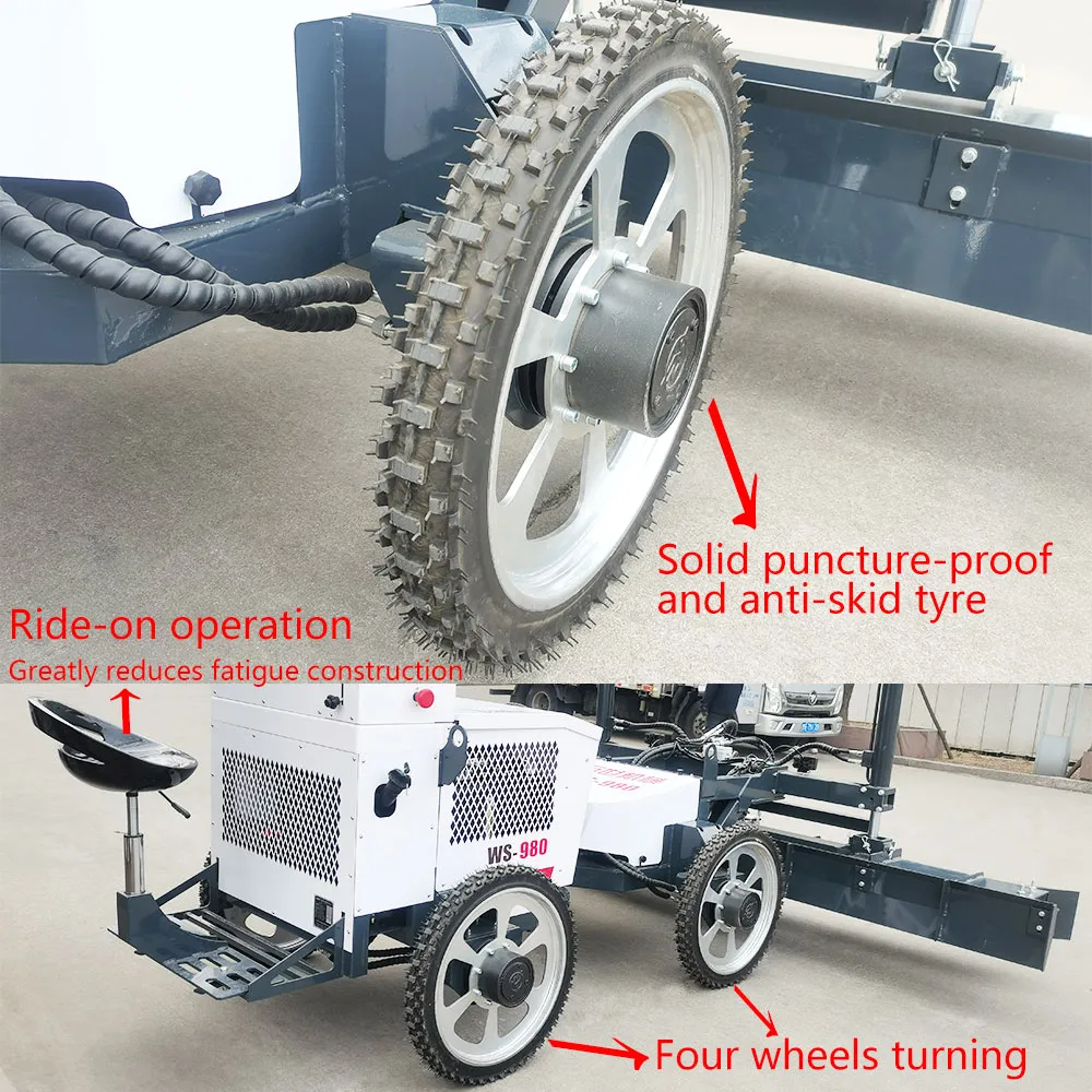 Use the concrete laser leveling machine to control the temperature! 4 WS-980-4