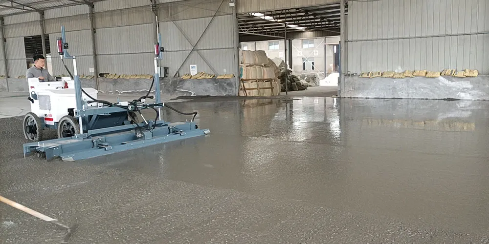 Design and manufacture of concrete laser leveling machines 6 7