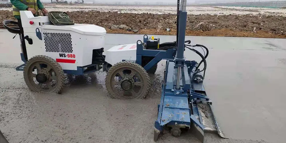 Design and manufacture of concrete laser leveling machines 7 8