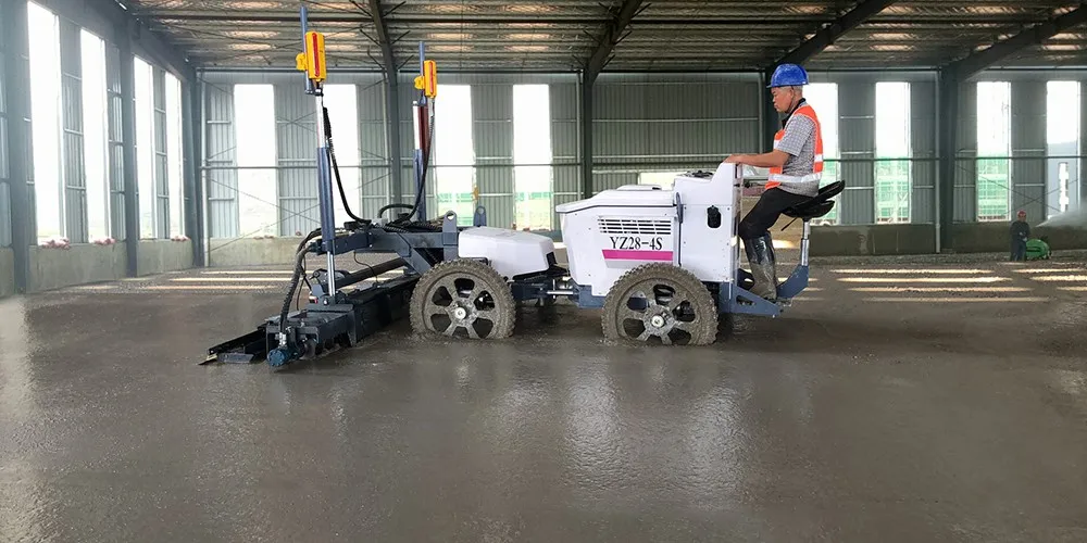 What are the market prospects & development trends of concrete laser leveling machines? 1 YZ28-4S construction site 1