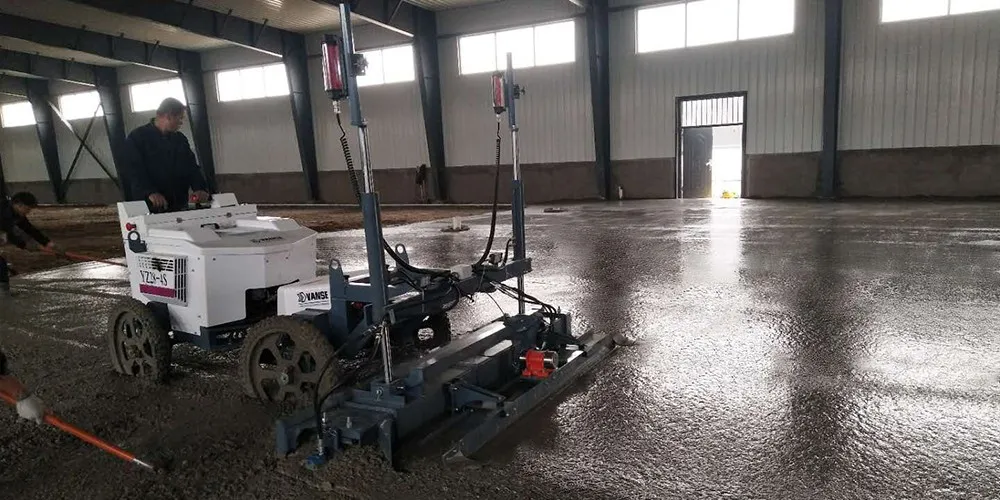 What are the market prospects & development trends of concrete laser leveling machines? 3 YZ28-4S construction site 3