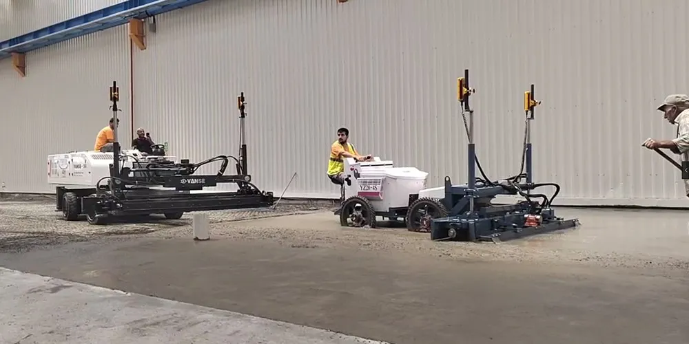 What are the market prospects & development trends of concrete laser leveling machines? 9 YZ28-4S construction site 11