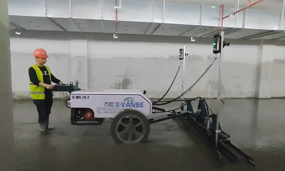 Construction conditions of concrete laser leveling machine under different environmental conditions 1 n