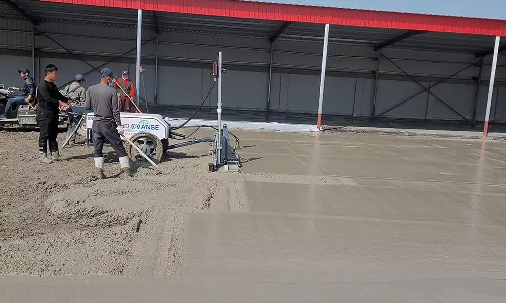 Construction conditions of concrete laser leveling machine under different environmental conditions 3 y