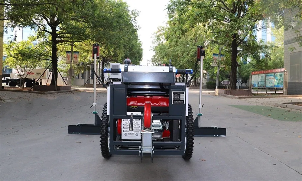 Construction conditions of concrete laser leveling machine under different environmental conditions 9 e