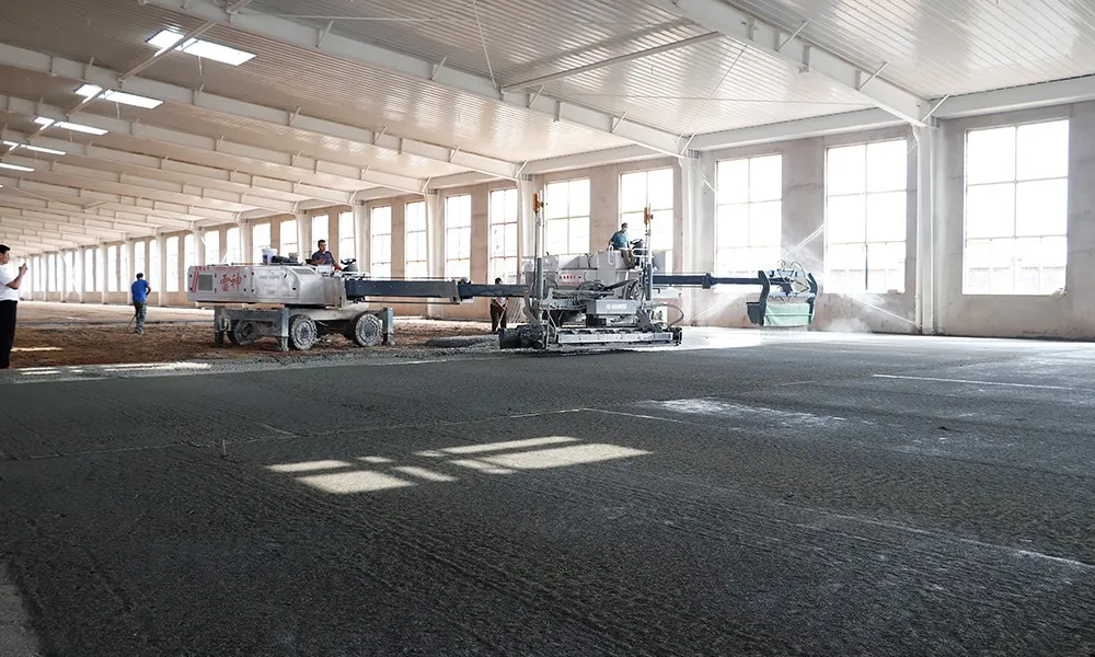 Construction quality control and management of concrete laser leveling machine 4 d
