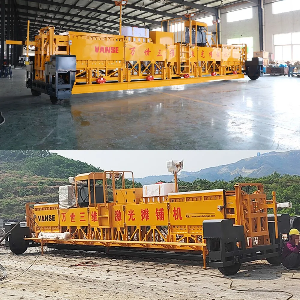 Which one has higher working efficiency and which one lower between concrete laser leveling machine and paver? 5 3