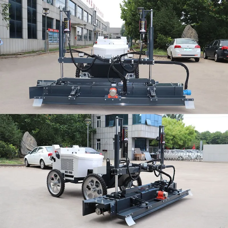 How does the concrete laser leveling machine ensure construction efficiency and quality? 2 WS-940 2