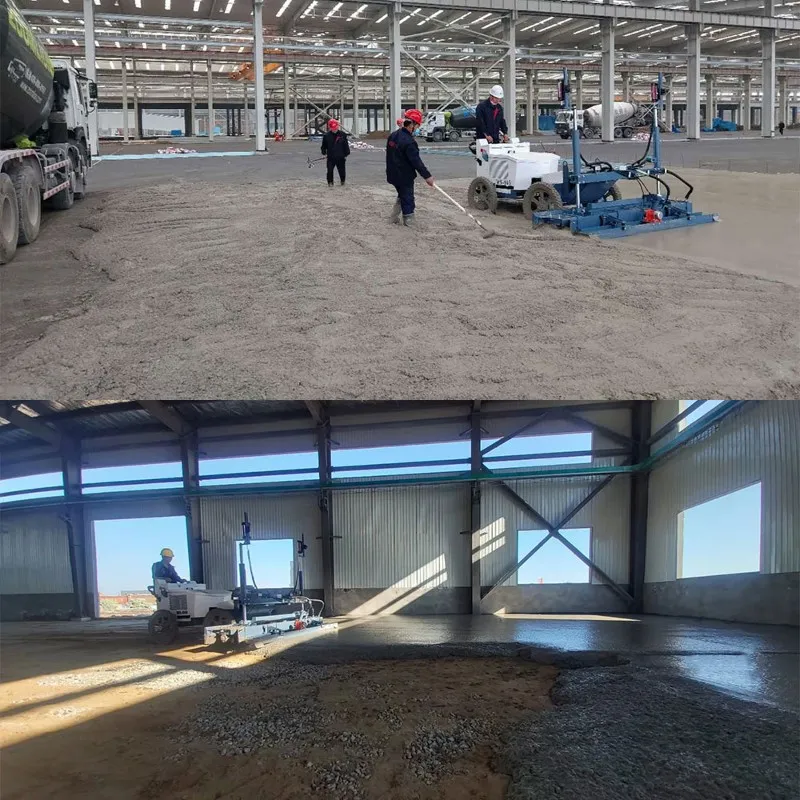 How does the concrete laser leveling machine ensure construction efficiency and quality? 5 WS-940 5