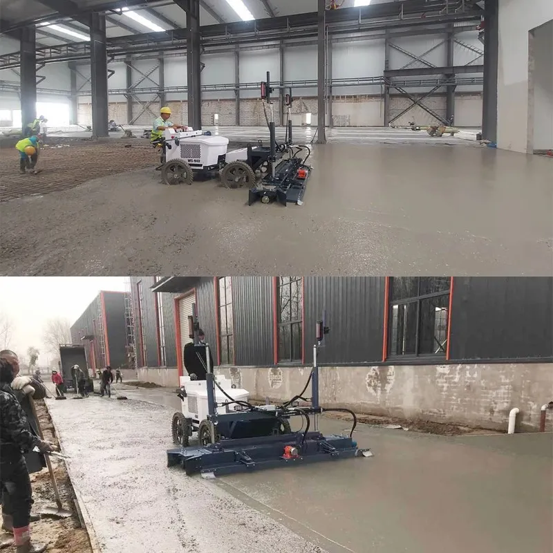 How does the concrete laser leveling machine ensure construction efficiency and quality? 6 WS-940 6