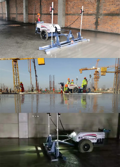 What safety precautions should be taken when maintaining the concrete laser leveling machine? 5 5