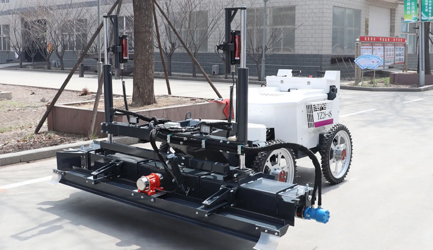 Laser leveling machine helps speed up and improve the quality of cast-in-place floor construction in industrial plants! 1 202