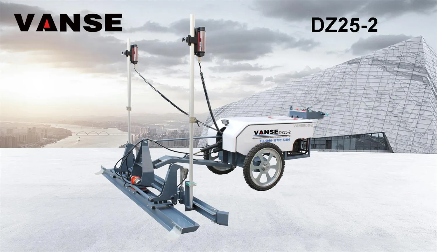 Cooperate with laser leveling machine to ensure the quality of concrete floor engineering 1 VANSE-DZ25-2 1