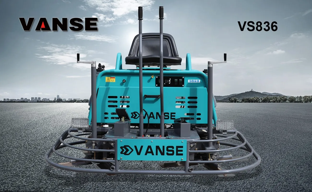 How does a power trowel work 1 VANSE VS836 concrete power trowel