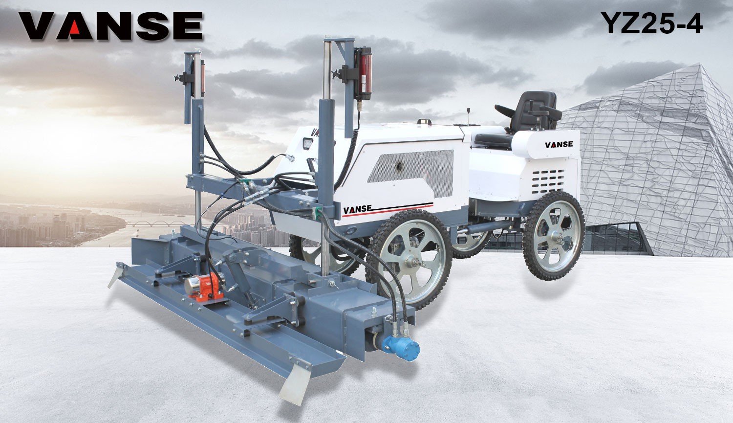 What problems will be caused by unstable installation of the laser transmitter of the concrete laser leveling machine? 1 VANSE-YZ25-4-concrete-laser-leveling-machine
