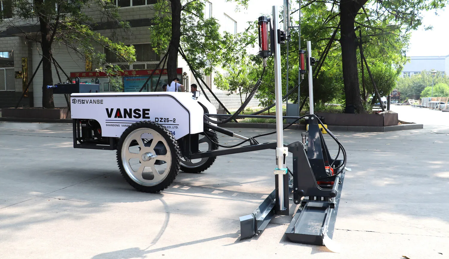 During concrete pavement construction, what is the effect of slump on pavement strength? 3 concrete laser floor leveling machine