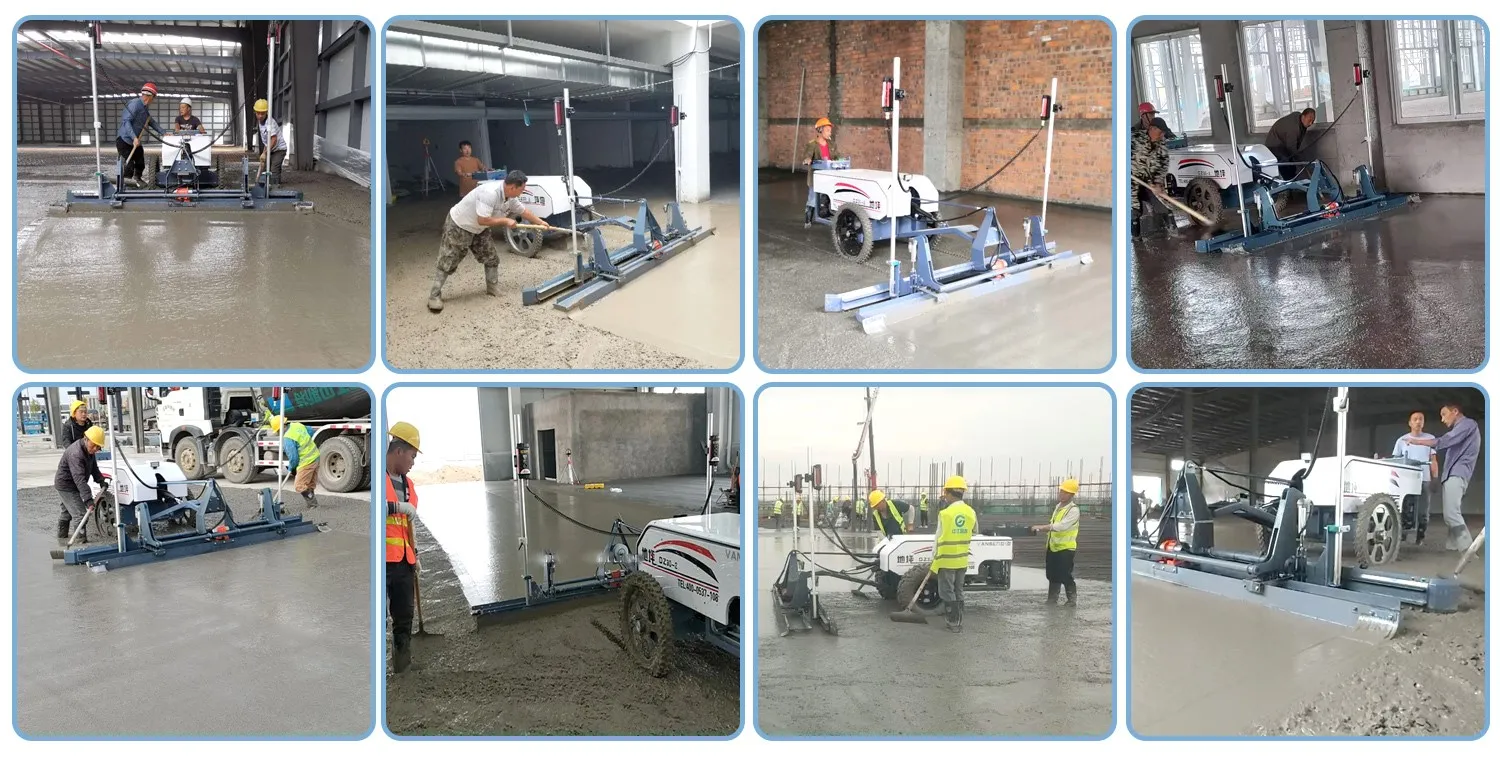 What issues should be paid attention to during the construction of concrete pavement with large slump? 3 concrete leveling laser screed machine