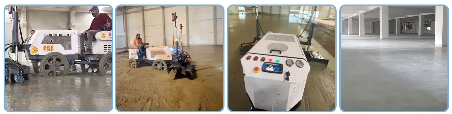What are the specific advantage of concrete laser leveling machine in improving the quality of floor construction? 2 laser concrete floor leveling machine