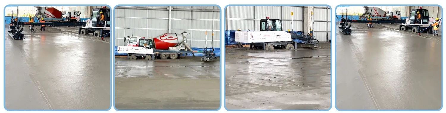 Quality testing method for concrete pavement 3 leveling concrete grinding machine