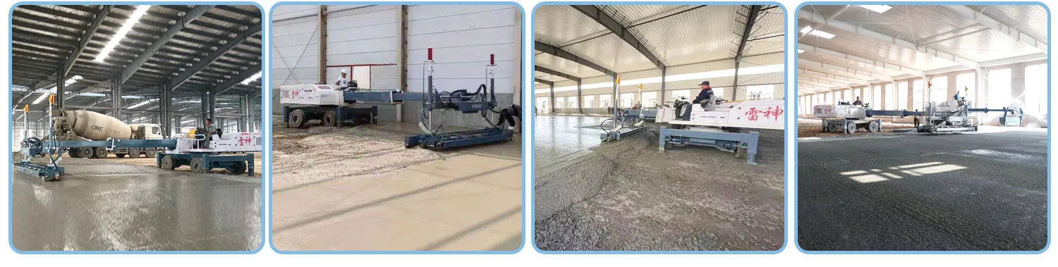 laser guided concrete leveling machine