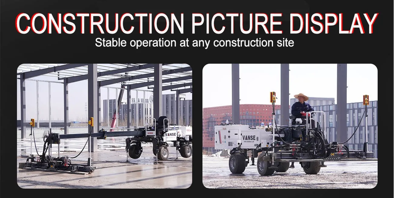 How does the concrete laser leveling machine improve construction efficiency and quality? 3 concrete vibration leveling floor leveling machine