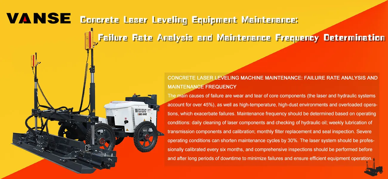The Concrete Laser Leveling Equipment Maintenance: Failure Rate Analysis and Maintenance Frequency Determination 1 Concrete Laser screed Equipment Maintenance Failure Rate Analysis and Maintenance Frequency Determination