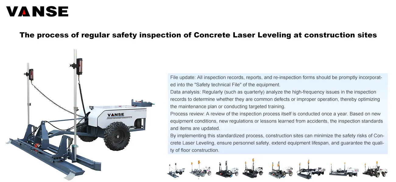 The process of regular safety inspection of Concrete Laser Leveling at construction sites 1 The process of regular safety inspection of Concrete Laser Leveling at construction sites