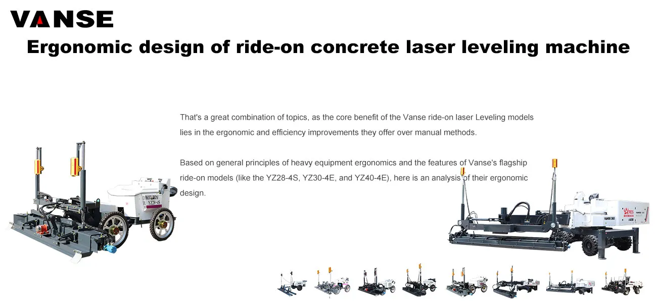 Ergonomic design of ride-on concrete laser leveling machine 1 Ergonomic design of ride-on concrete laser leveling machine
