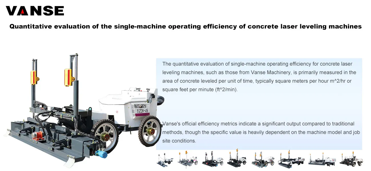 Quantitative evaluation of the single concrete laser leveling machines operating efficiency 1 Quantitative evaluation of the single-machine operating efficiency of concrete laser leveling machines