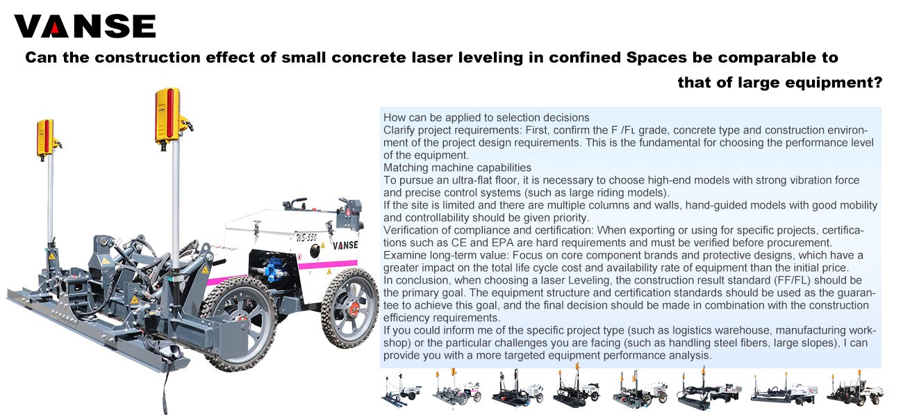 Performance & Quality Standards 1 Concrete Laser Leveling Machine Performance & Quality Standards