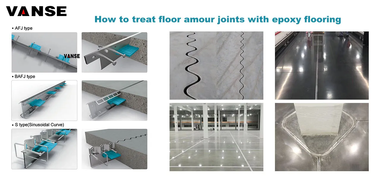 How to treat floor amour joints with epoxy flooring